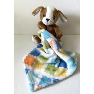 LITTLE MIRACLES ~ 7" Brown Puppy Dog Lovey Baby Security Blanket Plush